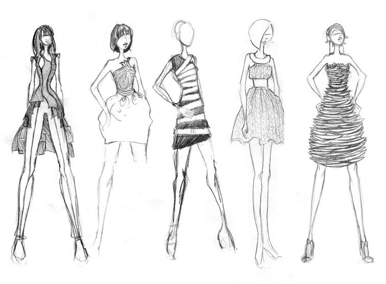 756x558 How To Draw Clothes For Beginners Fashion Drawing Fashion Sketches - How To Draw Fashion Sketches
