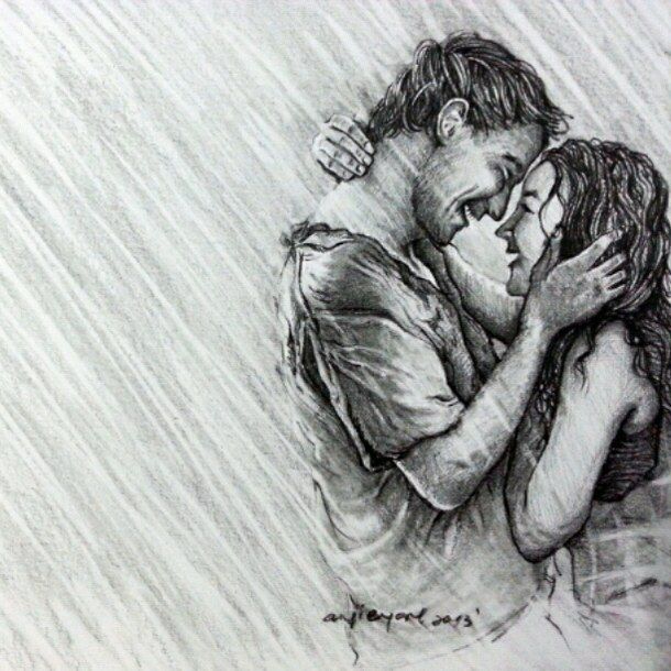 610x610 Pencil Drawings Of Couples In Love - How To Draw Pencil Sketch