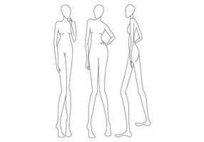 286x200 Fashion Sketch Free Vector Art - How To Fashion Sketch