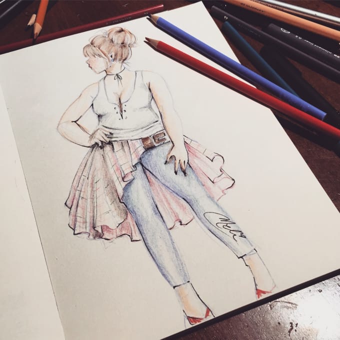 680x680 Make Quick Concept Sketches For Fashion By Melidesigns - How To Make Fashion Sketches