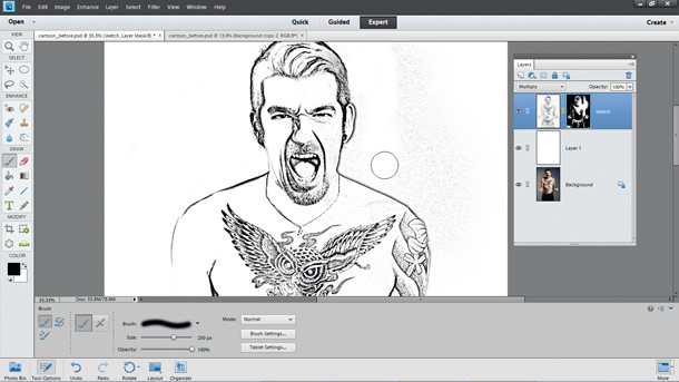 610x343 Photo To Cartoon Effect How To Use Photoshop To Turn Images Into - How To Turn A Photo Into A Sketch