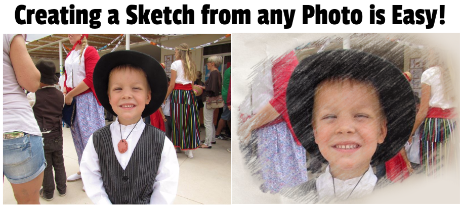 913x408 Turn Any Photo Into A Sketch Easily! - How To Turn A Picture Into A Sketch