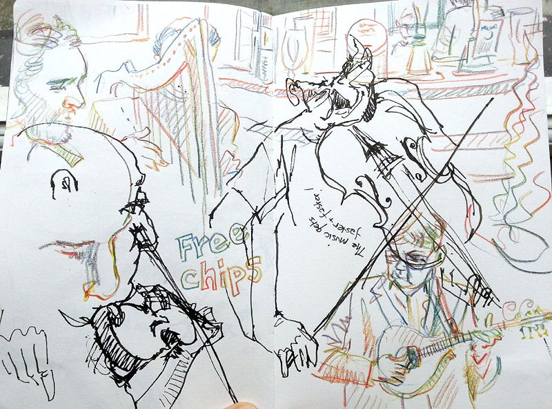 800x592 Urban Sketchers How To Sketch People, When They Insist On Moving - How To Urban Sketch