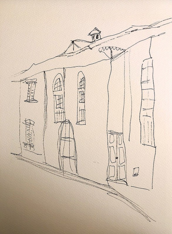 586x800 ~ Fake Urban Sketching - How To Urban Sketch