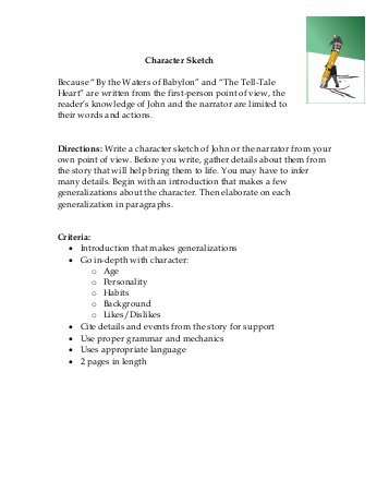 357x462 Character Sketch - How To Write A Character Sketch