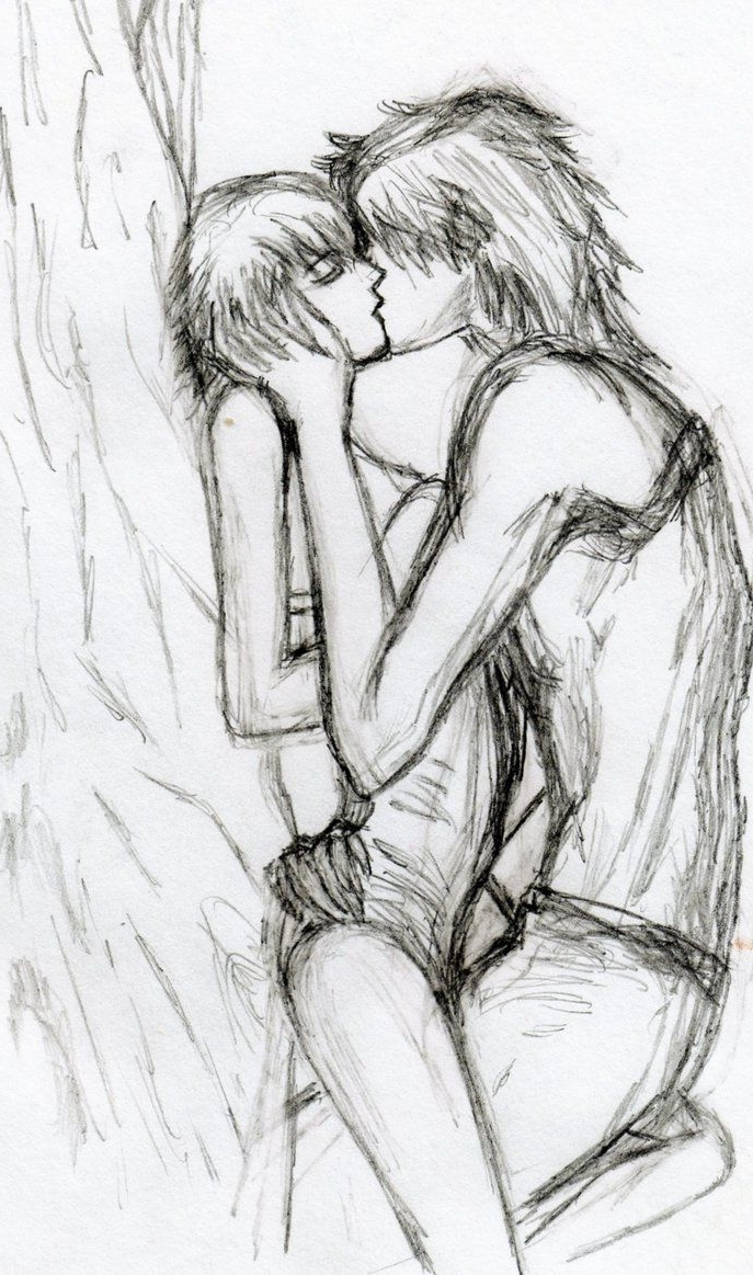 687x1163 Pencil Sketch Of Couples Hugging Drawing Of Couple Hugging Pencil - Hug Sketch