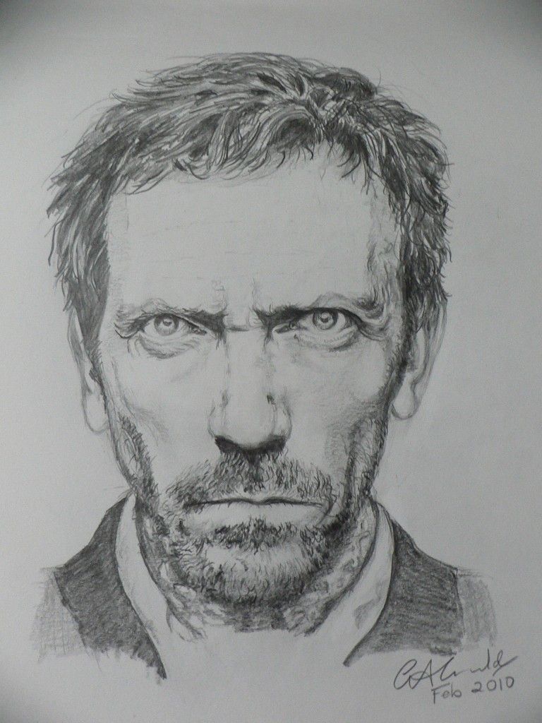 Hugh Laurie Sketch at PaintingValley.com | Explore collection of Hugh ...