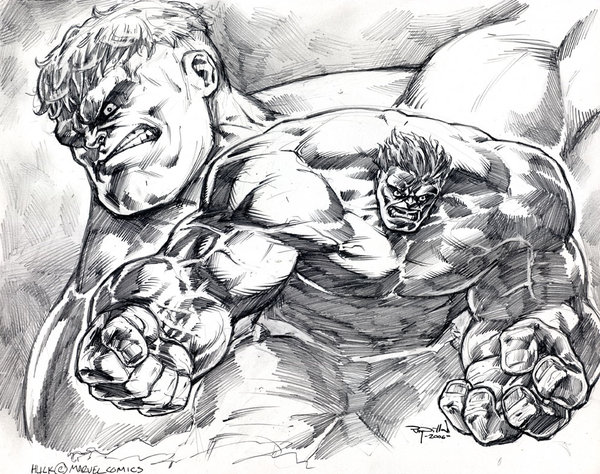 Hulk Pencil Sketch