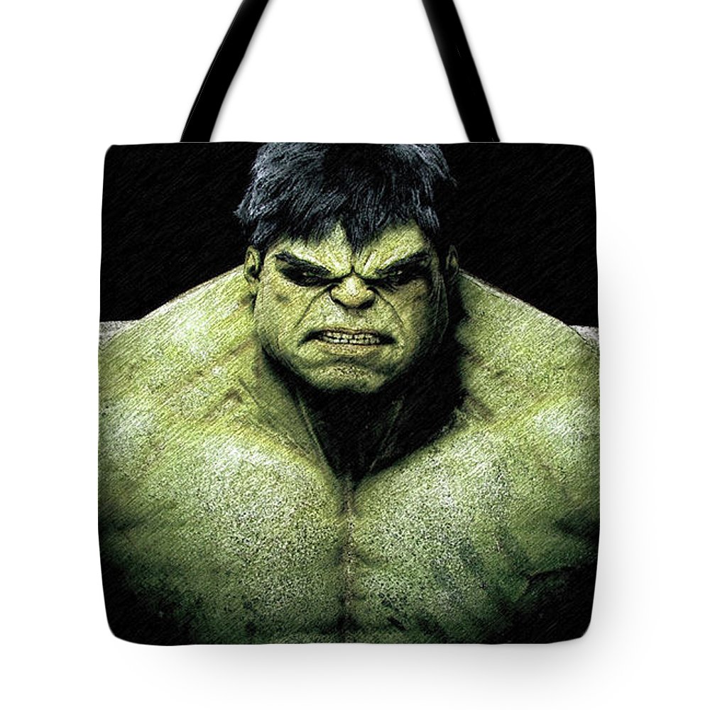 1000x1000 The Incredible Hulk Pencil Sketch Tote Bag For Sale By Movie - Hulk Pencil Sketch