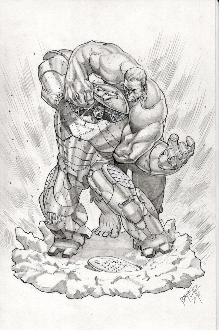 723x1106 Hulk - Hulkbuster Sketch