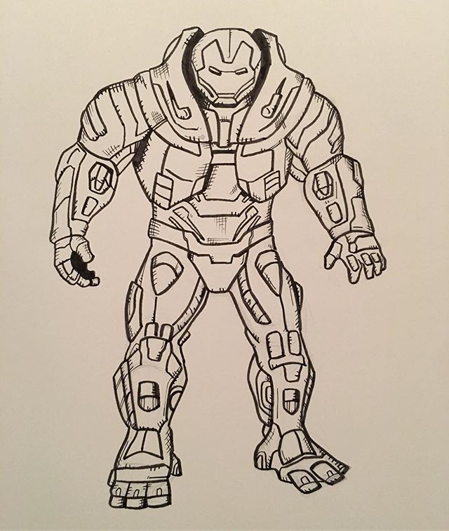 iron man hulkbuster sketch