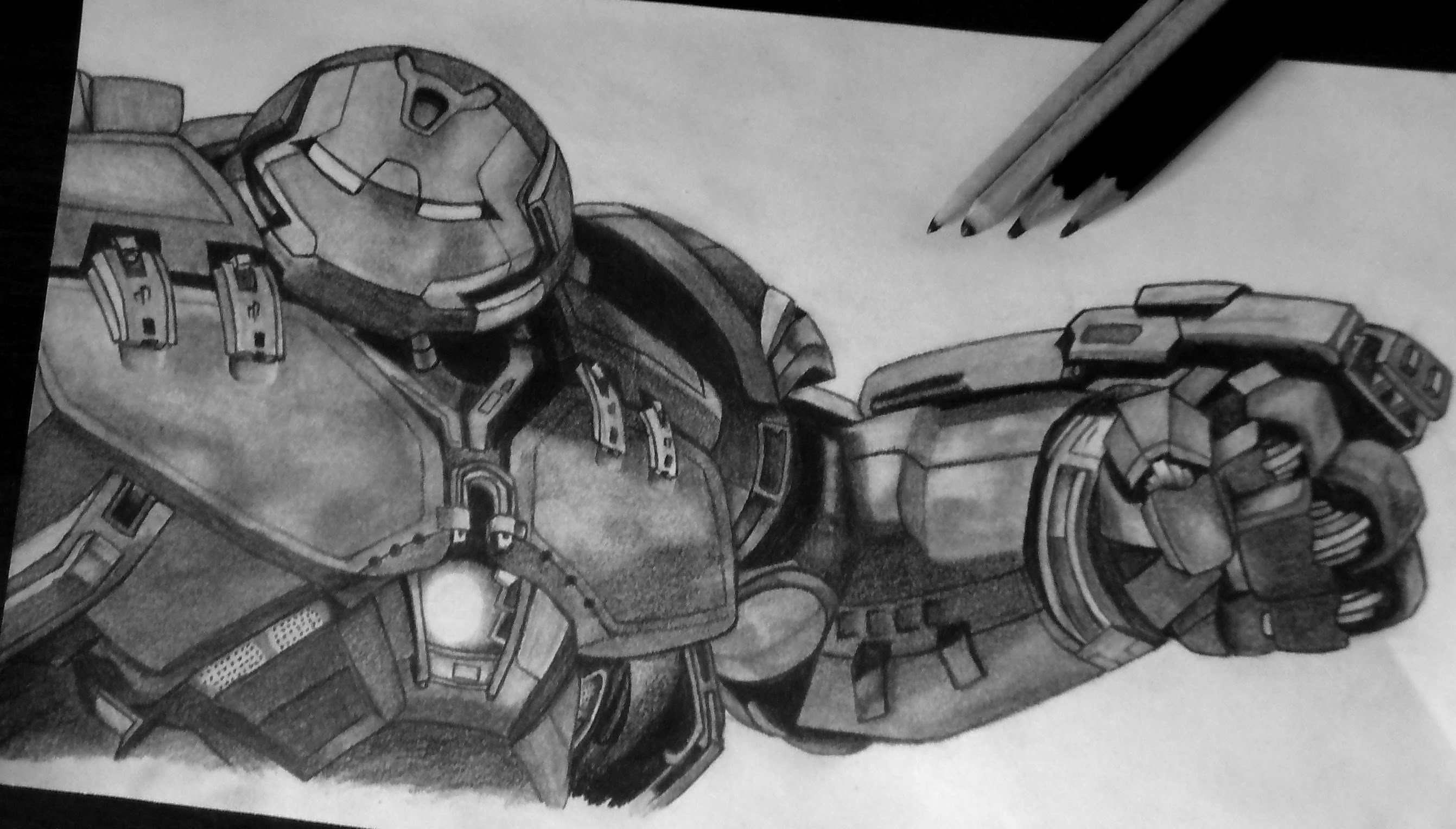 iron man hulkbuster sketch