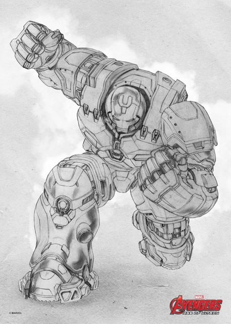 hulkbuster easy drawing