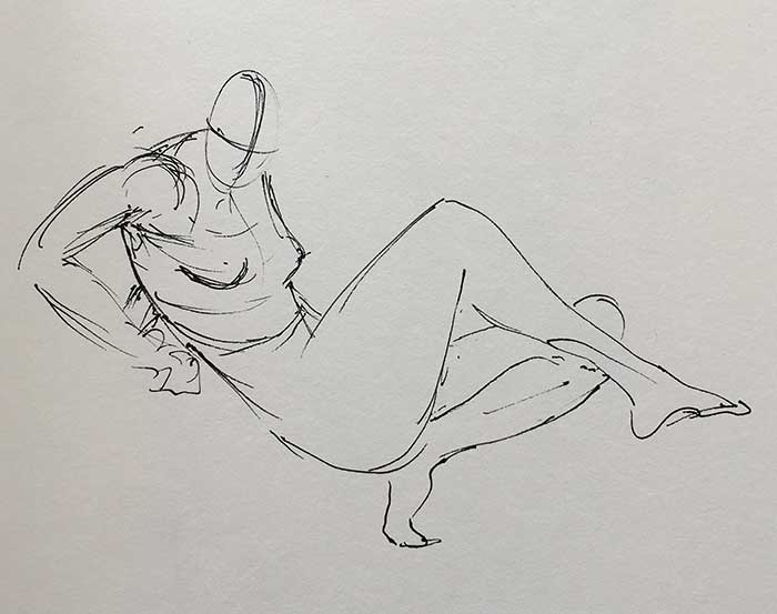 700x553 Gesture Drawing - Human Arm Sketch