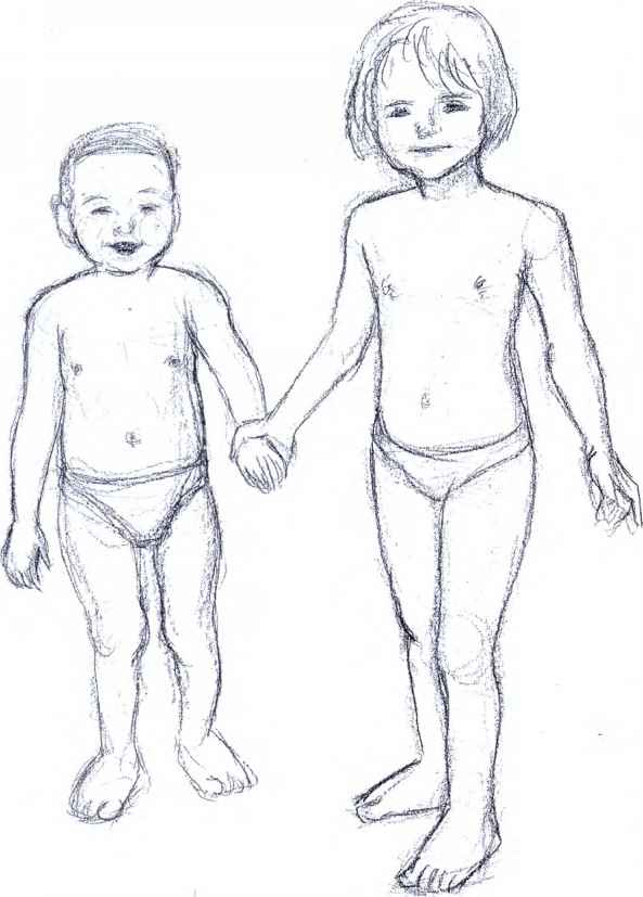 593x827 Human Child Body - Human Body Sketch