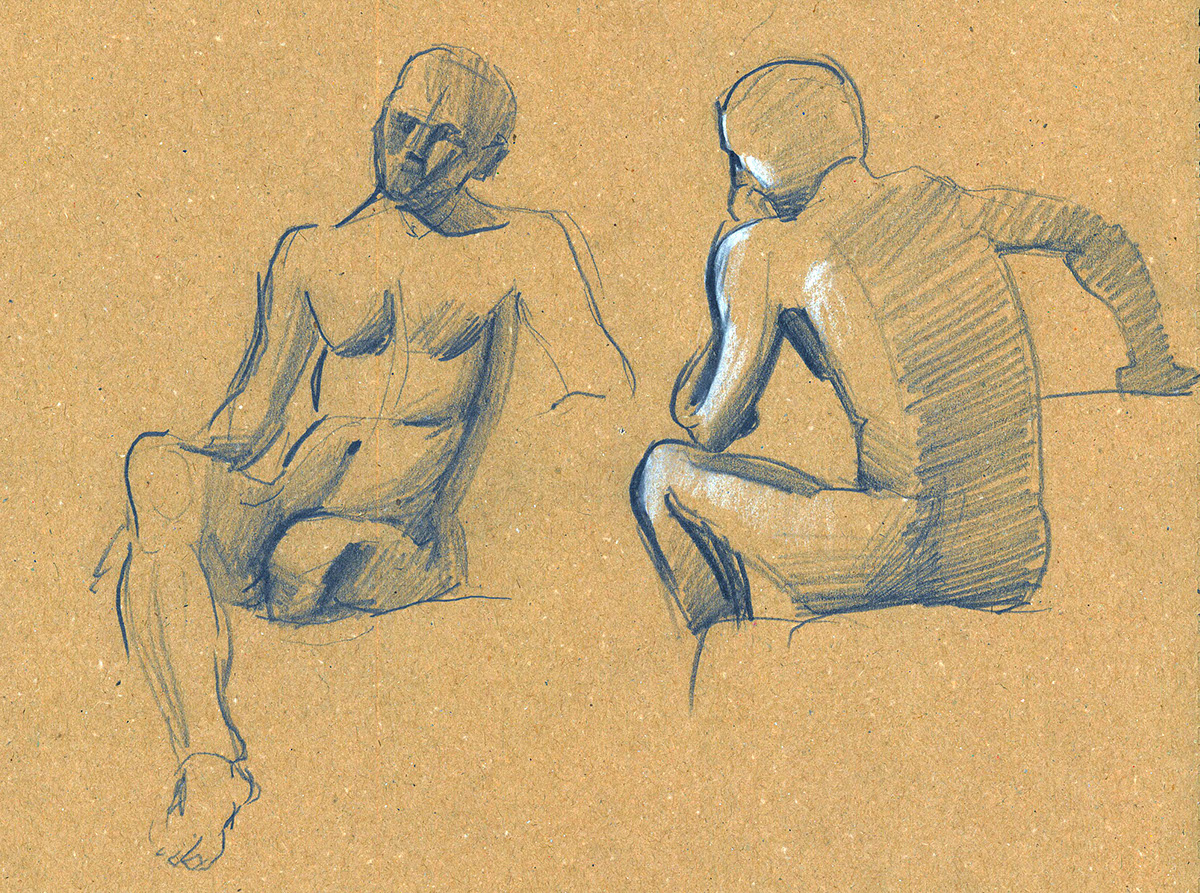 1200x893 Human Body Sketches On Behance - Human Body Sketch