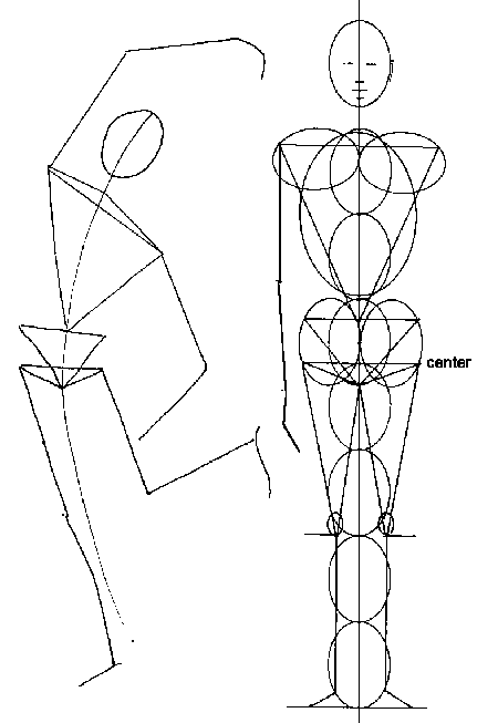 450x653 Human Body Sketch - Human Body Structure Sketch