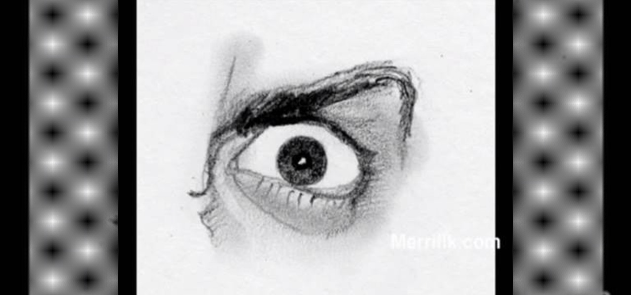 1280x600 How To Master Drawing An Angry Human Eye In Two Minutes Drawing - Human Eye Sketch