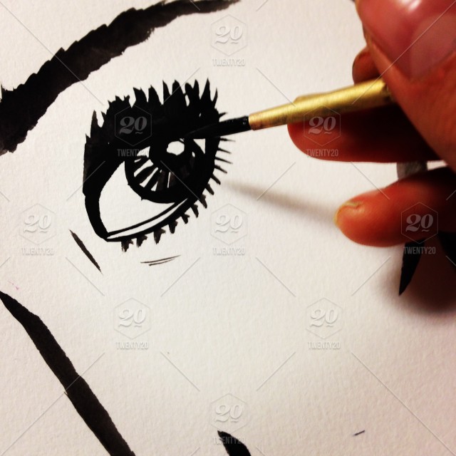 640x640 Human Eye Sketch, Close Up Stock Photo 533806a8 B958 4669 90fc - Human Eye Sketch