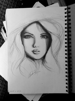 320x427 I Tried Sketching A Human Face Realistically For The First Time - Human Face Sketch
