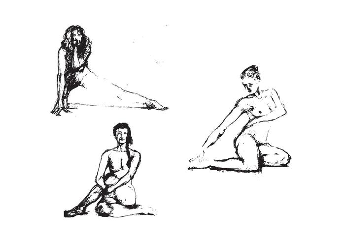 700x490 Sketch Of Human Figure Vector Free Vector Art - Human Figure Sketch