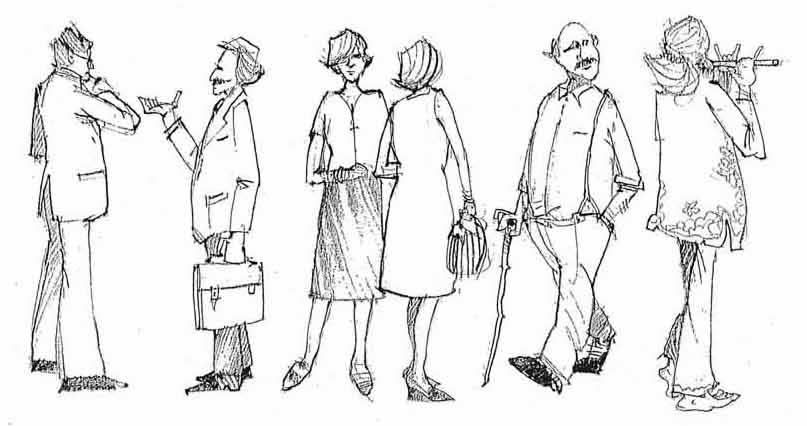 807x426 Figures In Pencil And Pen Drawings Art ~ People - Human Figure Sketch