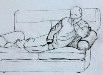 350x256 Drawing The Human Figure My Painting Practice - Human Figure Sketch