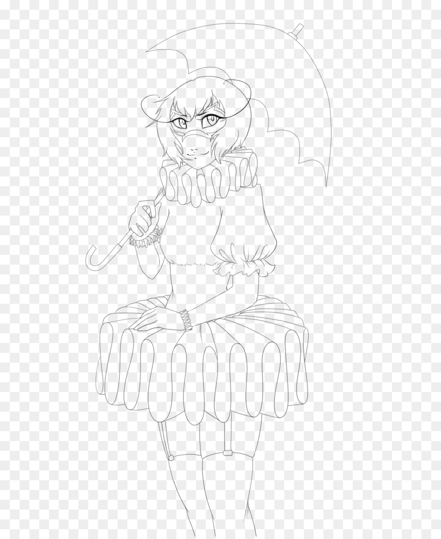 900x1100 Finger Drawing Line Art Sketch - Human Form Sketch