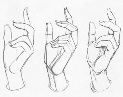 400x316 Three Steps In Blocking The Hand (Gurney Journey) Drawing - Human Hand Sketch