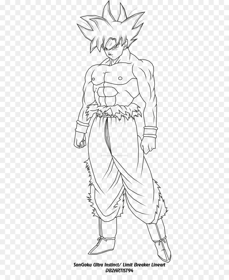 900x1100 Goku Line Art Sketch - Human Leg Sketch