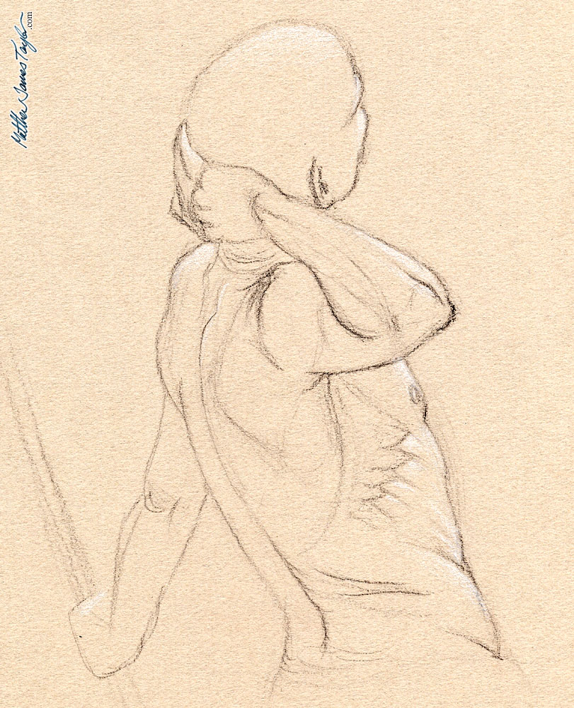 811x1000 Human Anatomy Drawing Studies By Matthew James Taylor - Human Muscle Sketch