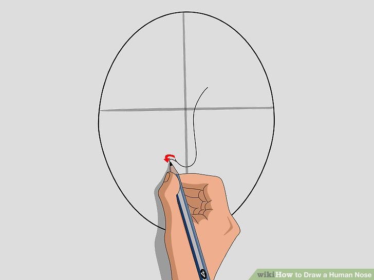 728x546 How To Draw A Human Nose 12 Steps (With Pictures) - Human Nose Sketch