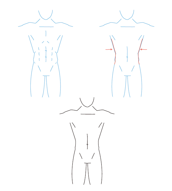 600x669 How To Draw Different Body Types For Males And Females - Human Outline Sketch