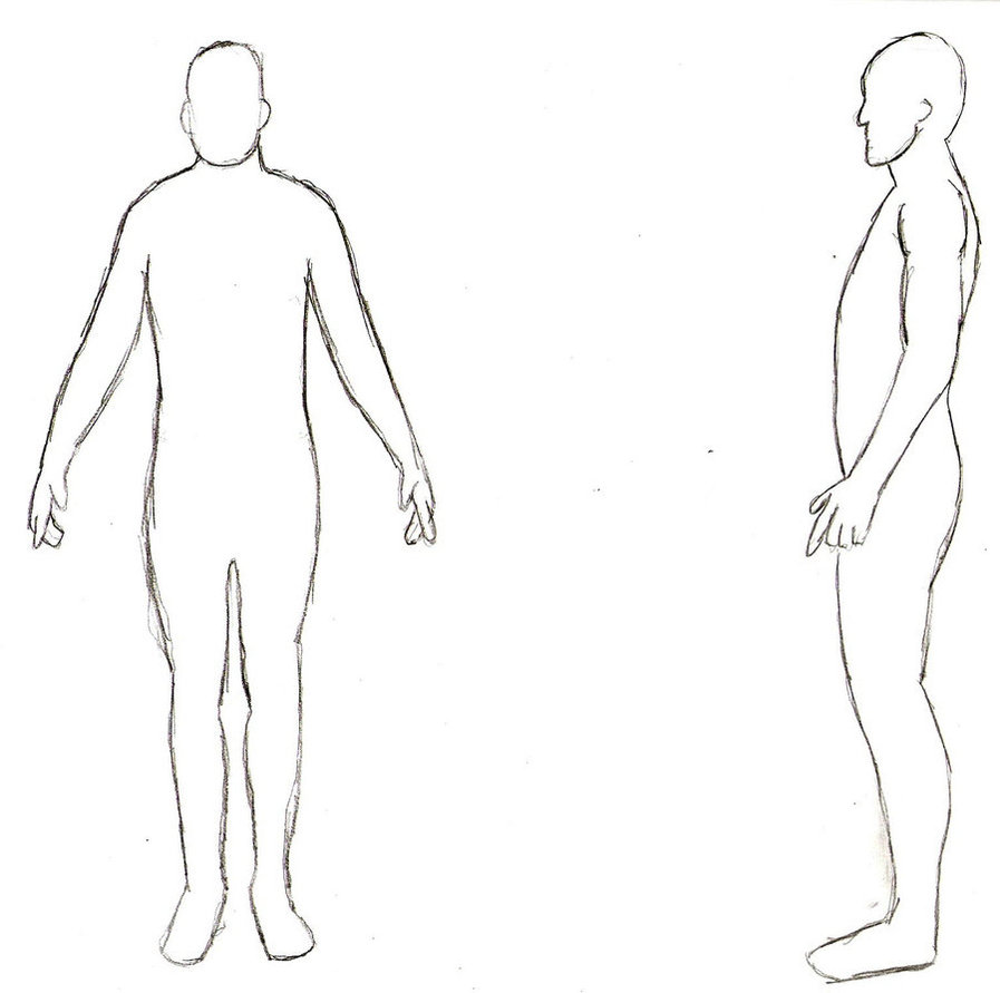 897x891 Human Body Outline Sketch - Human Outline Sketch