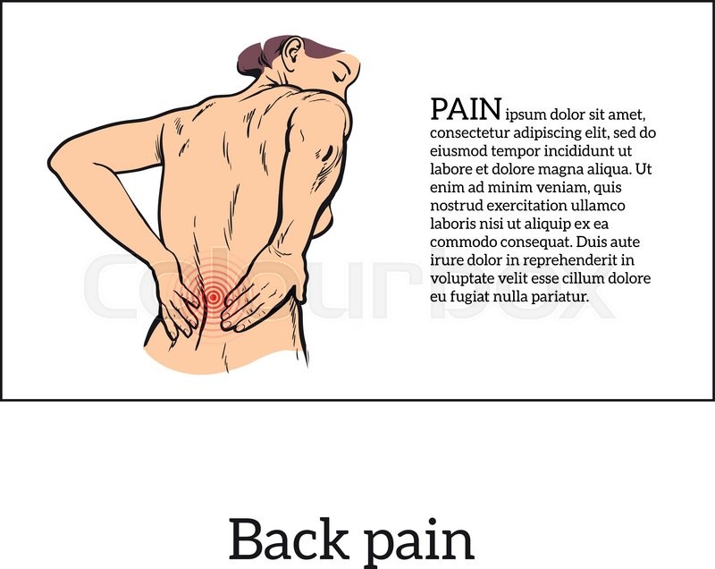 800x636 Lumbar Pain In A Woman Back Pain In A Human Vector Outline Sketch - Human Outline Sketch