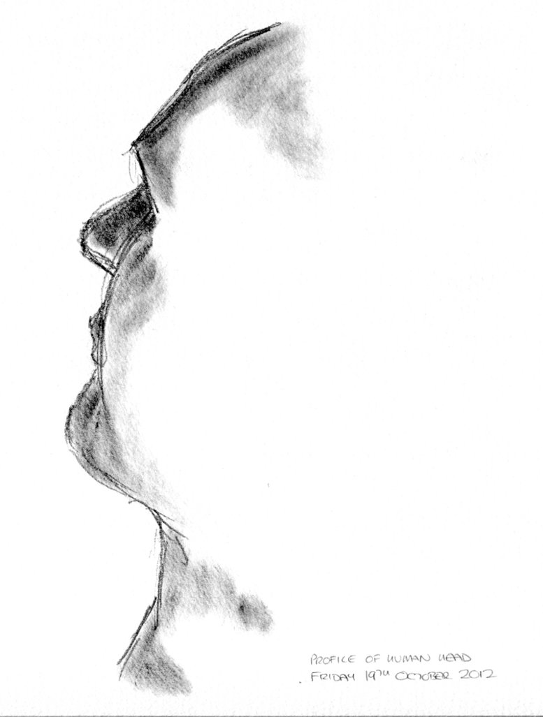 777x1027 Human Profile - Human Profile Sketch