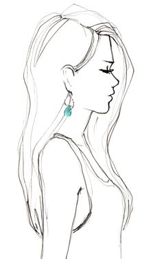236x377 Profile Drawing By Elena Ciuprina Elena Ciuprina Illustration - Human Profile Sketch