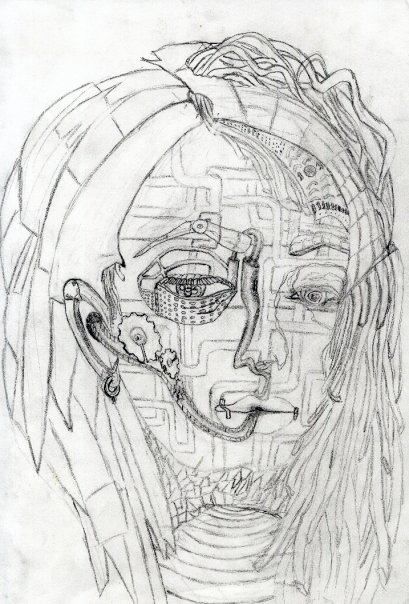 409x604 Another Steampunk Human Robot Sketch. View More Drawings Like - Human Robot Sketch