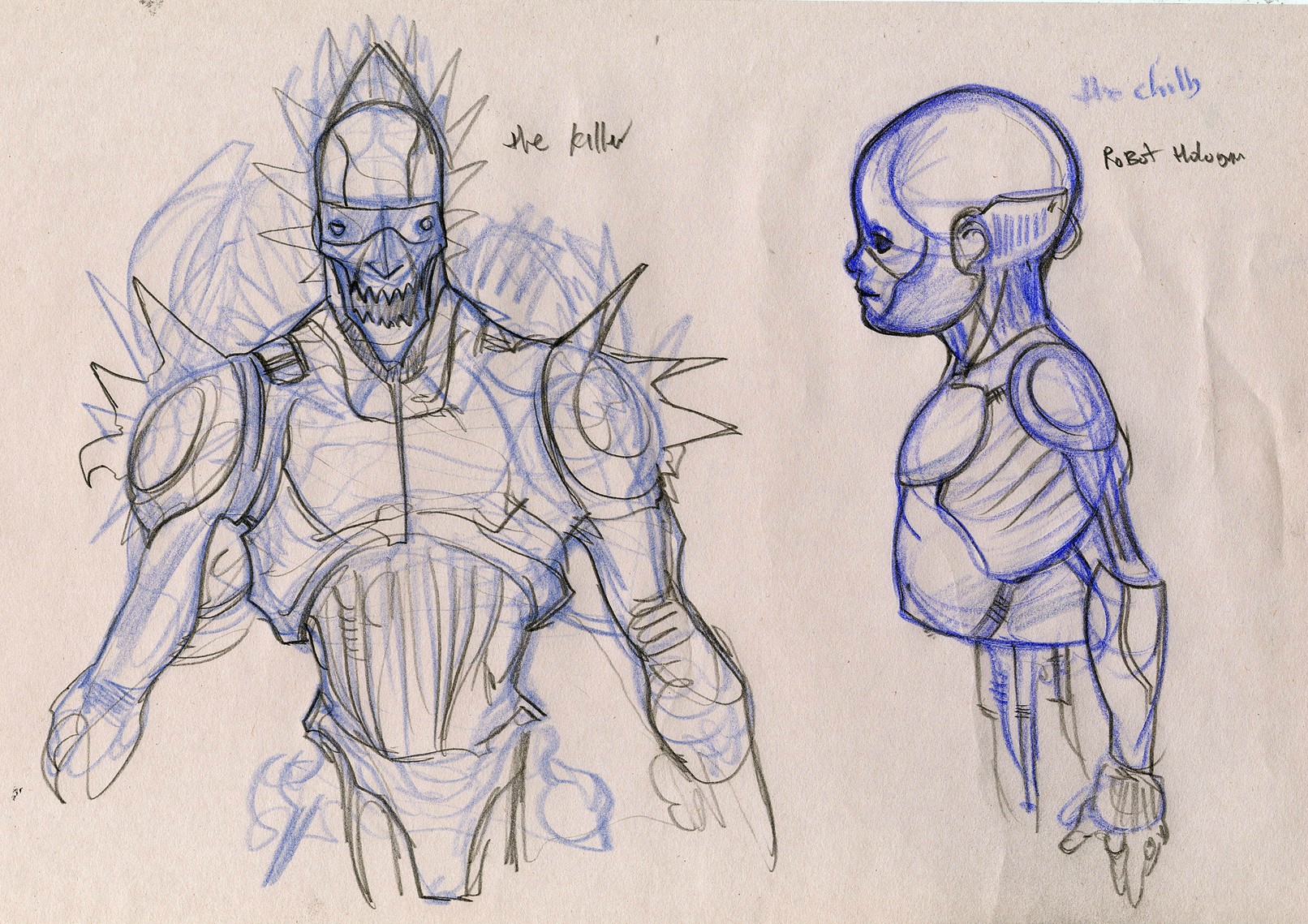 1612x1139 Half Human Half Robot Drawing, Pencil, Sketch, Colorful, Realistic - Human Robot Sketch