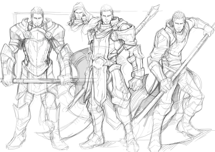 900x636 Rough Sketch - Human Sketch