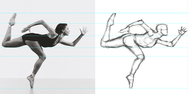 600x301 Sketching The Human Form In Photoshop - Human Sketch