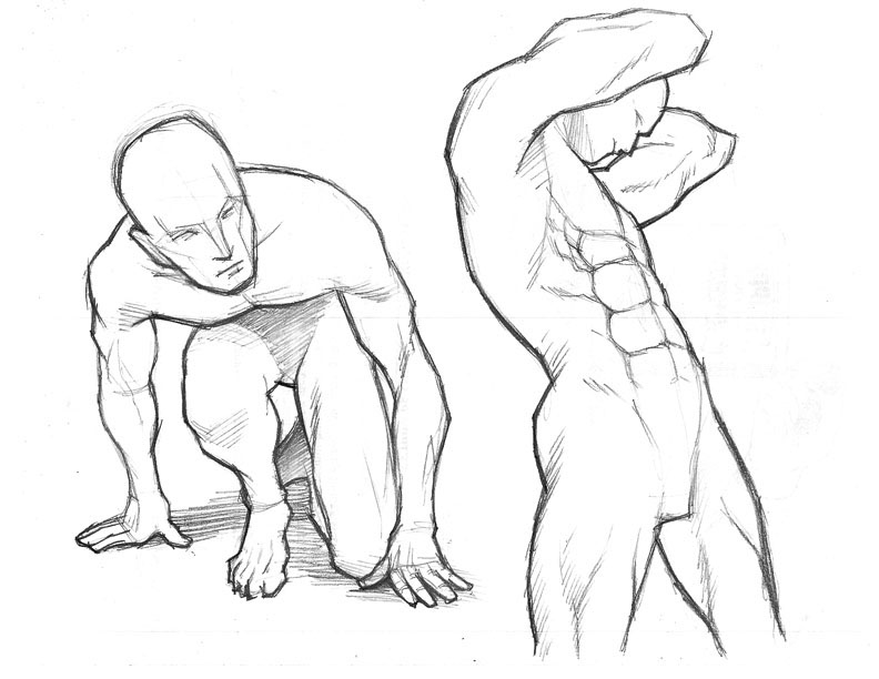 792x612 Studying The Human Figure On Behance - Human Sketch