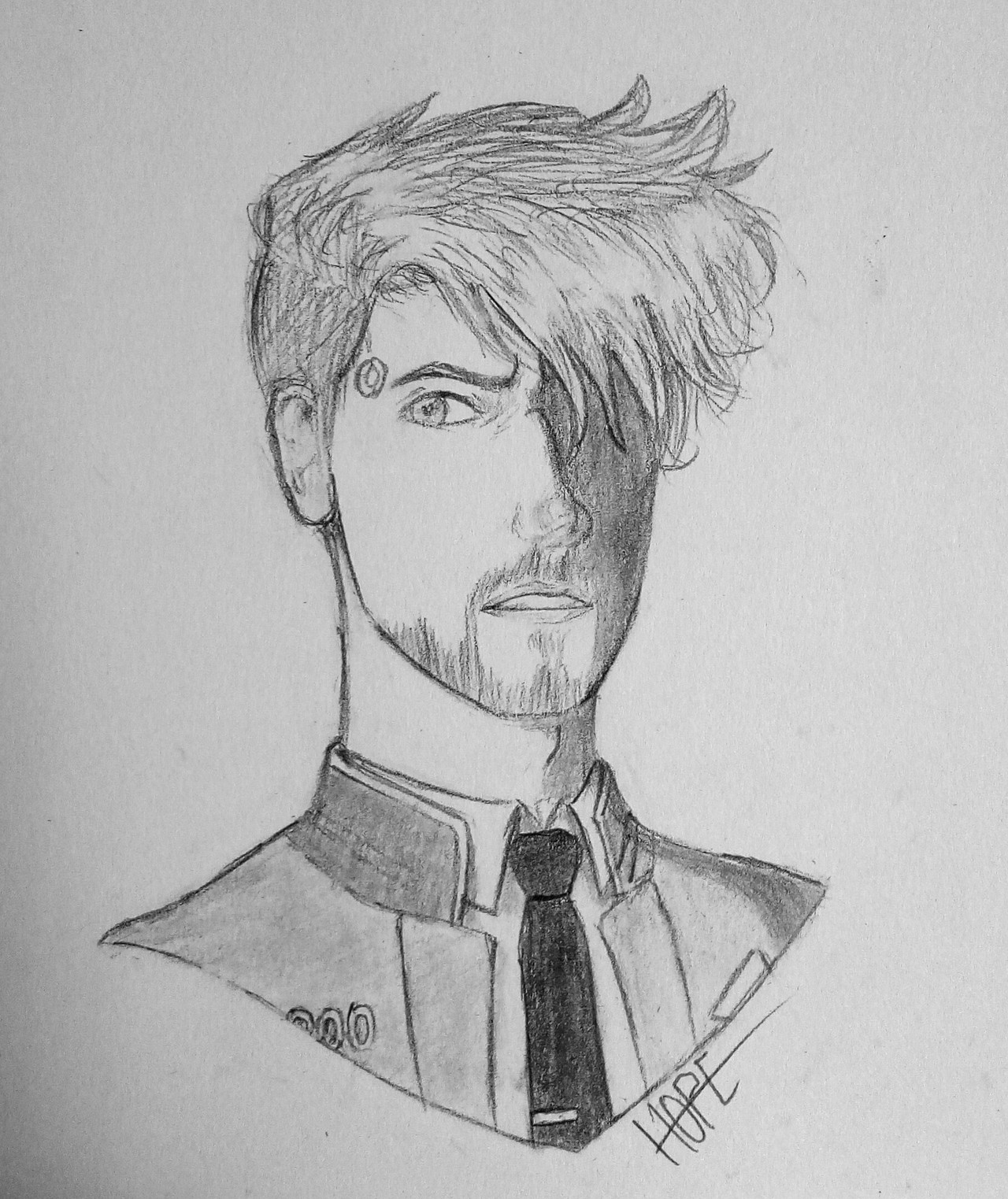 1280x1523 This Is A Spoopy Title Detroitbecome Human Sketch - Human Sketch