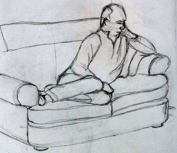 350x301 Drawing The Human Figure My Painting Practice - Human Sketch