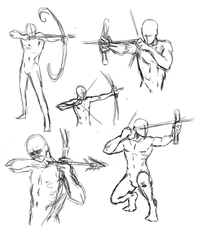 830x962 Drawing Bow Poses By Thealtimate Ideas + How To - Human Sketch Poses