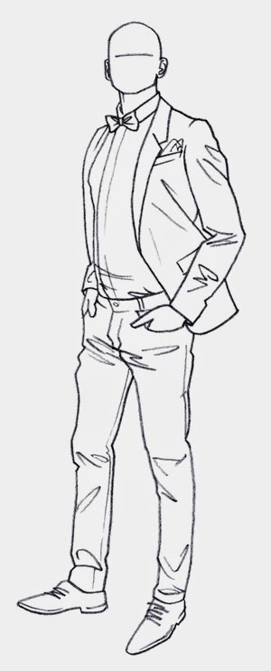 300x743 Art By Products Digital Costume Sketch - Human Sketch Template