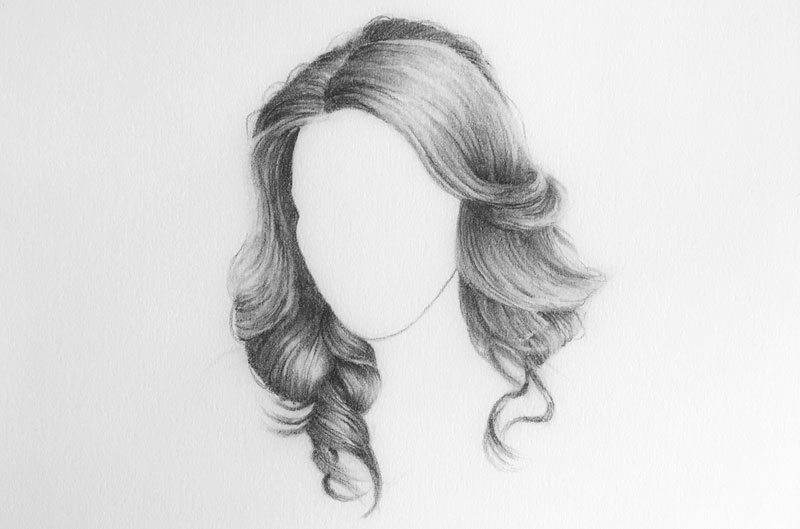 800x529 How To Draw Hair - Human Sketches With Pencil