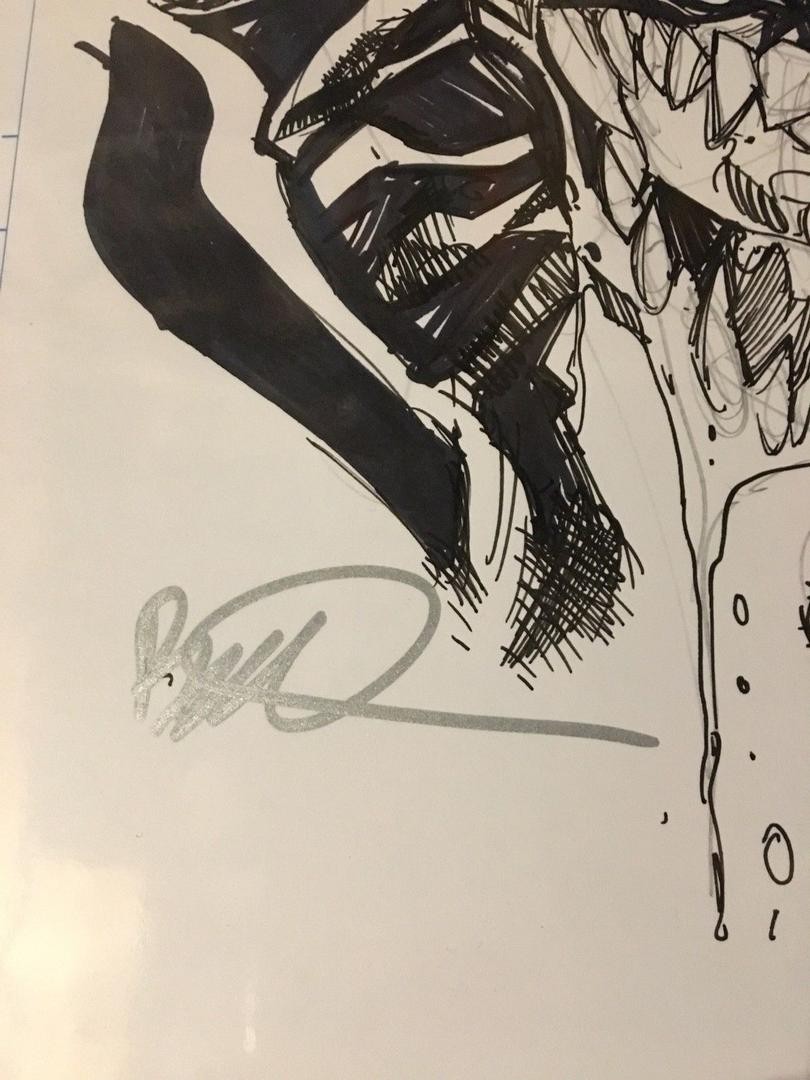 810x1080 Humberto Ramos Venom Sketch Signed Art - Humberto Ramos Sketch