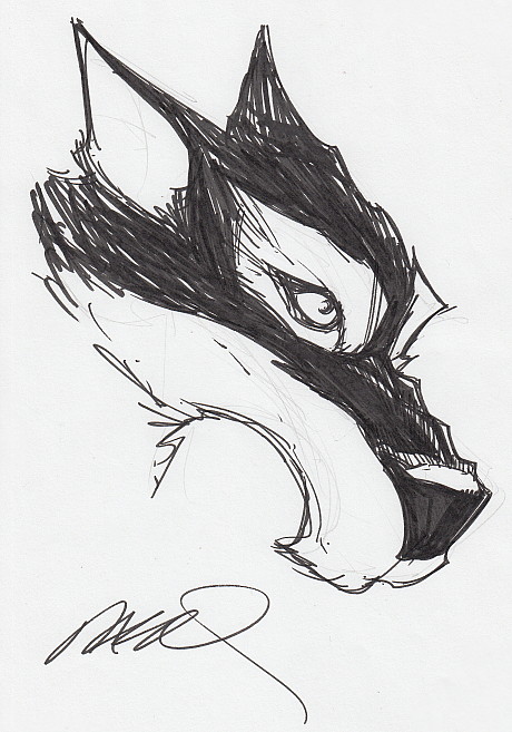 460x657 Mr. Wolf (Headshot Sketch) By Humberto Ramos Weasyl - Humberto Ramos Sketch