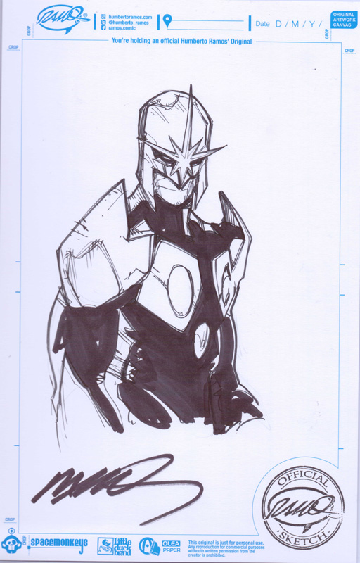 512x800 The Nova Prime Page - Humberto Ramos Sketch
